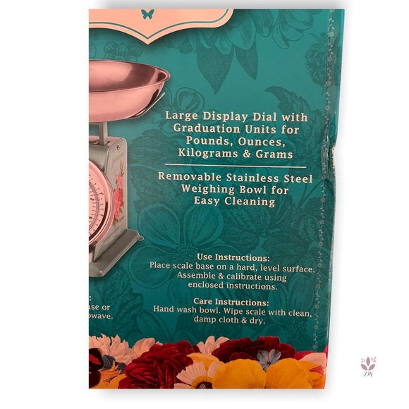 Pioneer Woman Sweet Rose Mini Analog Food Scale - Picture 3 of 4